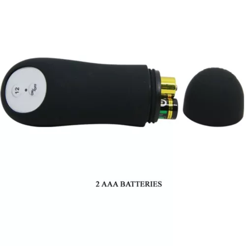 NAGYON SZERELEM – SZILIKON ANÁLIS DUGÓ PÉNISZ FORMA ÉS 12 REZGÉSI MÓD FEKETE