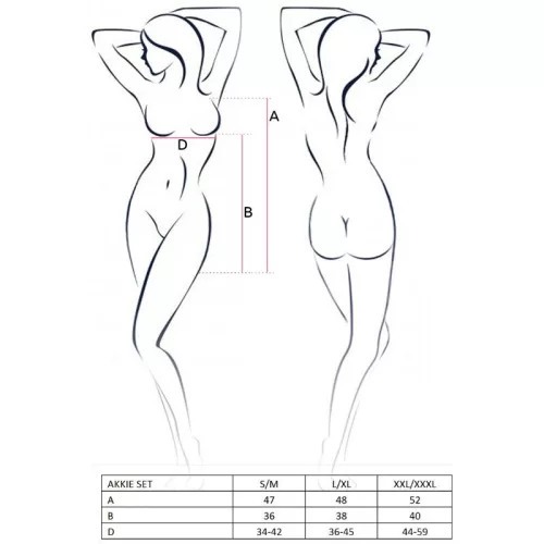 SZENVEDÉLY - NŐ AKKIE DÍSZLETE NŐVÉR JELMEZ L/XL