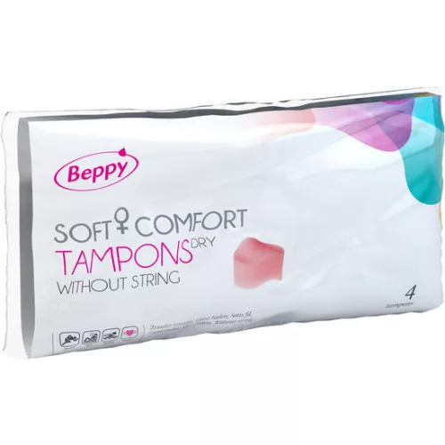 BEPPY - PUHA, KÉNYELMES TAMPONOK SZÁRAZ 4 EGYSÉG
