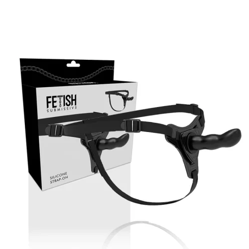 FETISS ALÁVETŐ HÁM - FEKETE SZILIKON G-SPOT 16 CM