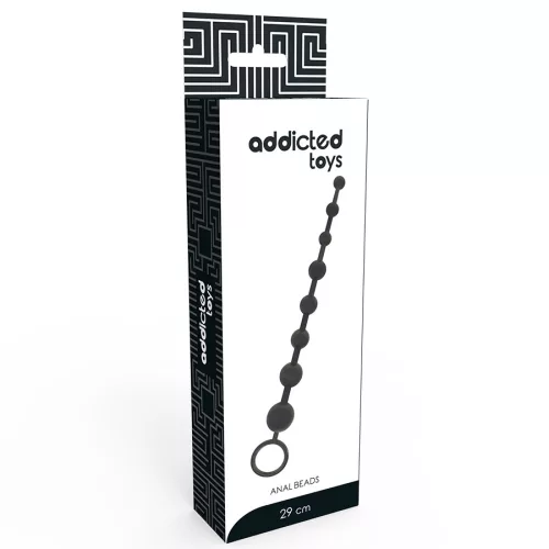 ADDICTED TOYS - ANÁLIS GYÖNGYÖK 29 CM FEKETE