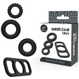 ADDICTED TOYS - COCK RING SET 4 DARAB