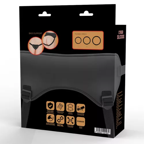 CYBER SILICON - STRAP-ON KÖTÉL 3 CSENGŐVEL INGYENES