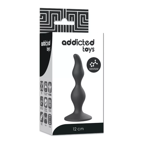 ADDICTED TOYS - ANAL SZEXUÁLIS DUGÓ 12 CM FEKETE