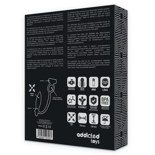 ADDICTED TOYS - ANÁLIS DUGÓ VIBRÁCIÓS GYŰRŰVEL