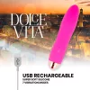 DOLCE VITA – ÚJRATÖLTHETŐ VIBRÁTOR, NÉGY RÓZSASZÍN, 7 SEBESSÉGES