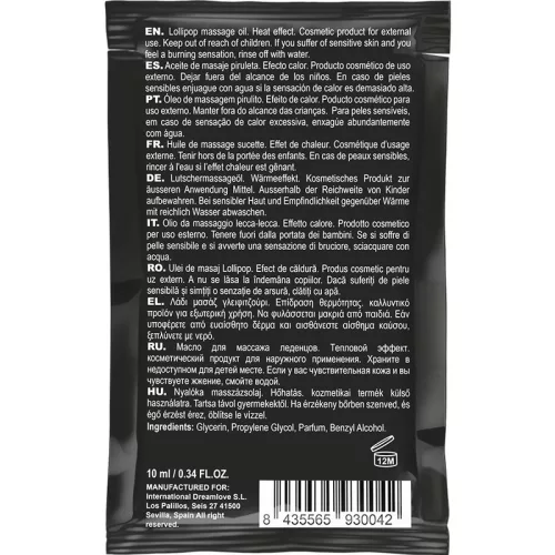 COQUETTE CHIC DESIRE - ZSEBNYALÓKA NYALÓKA CSÓKOLHATÓ MASSZÁZS OLAJ MELEGÍTŐ ÉRZÉS 10 ML