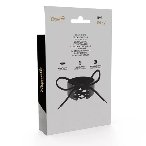 COQUETTE CHIC DESIRE - VEGÁN BŐR CHOKER