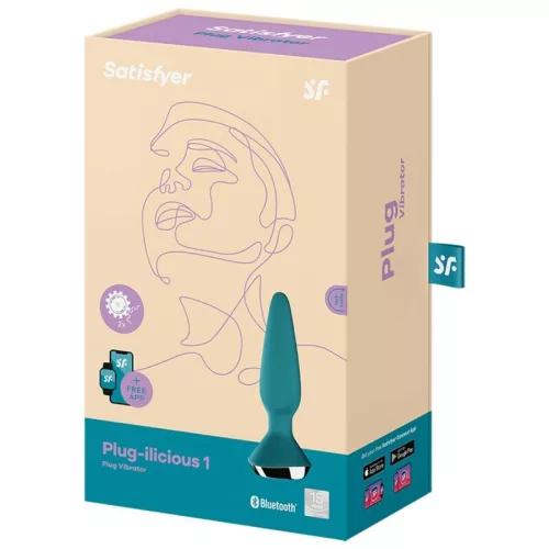 SATISFYER - PLUG ILICIOUS 1 PLUG VIBRÁTOR ZÖLD
