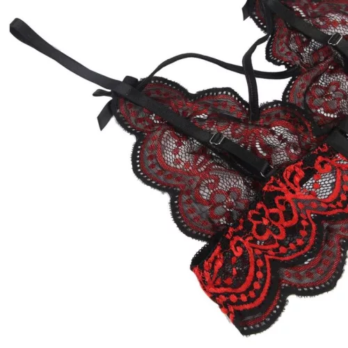 SUBBLIME - KÉT DARAB BEÁLLÍTOTT, CSIPKE, FELSŐ ÉS BUGYI L/XL