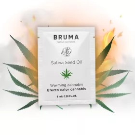   BRUMA - SATIVA MAGOLAJ CSÚSZÓ GÉL MELEGÍTŐ KANNABISZ ÍZ 6 ML