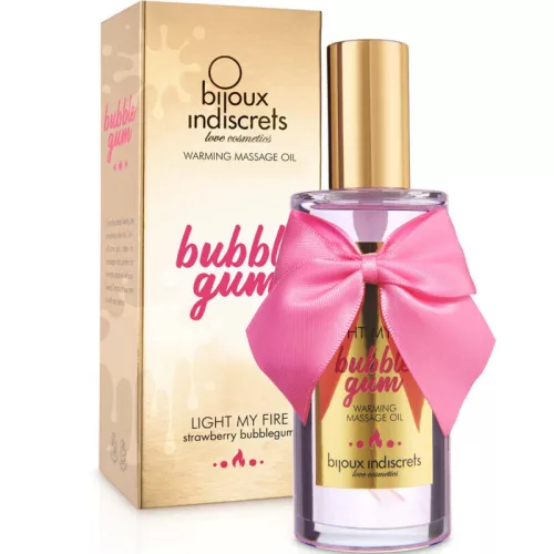 BIJOUX - INDISCRETS LIGHT MY FIRE MASSAGE OIL HEAT EFFECT GUMI FLAVOR