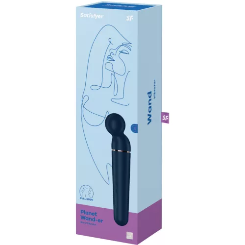 SATISFYER - PLANET WAND-ER VIBRÁTOR MASSZÍRÁTOR KÉK
