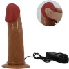 PRETTY LOVE - STARKS HARNESS BRIEFS MULTI-SPEED VIBRATION DILDO 17,5 CM VILÁGOSBARNA