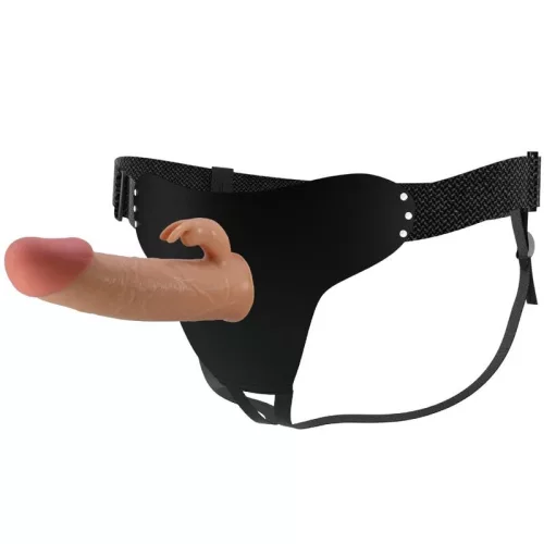 PRETTY LOVE - MAVIS HARNESS UNIVERSAL BRIEFS DILDÓVAL 19 CM TERMÉSZETES