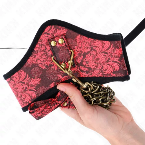 KINK - BOTRÁNY MODELL NYAKLÁNC CSIPKE PÁNTTAL 75 CM 44 X 10 CM