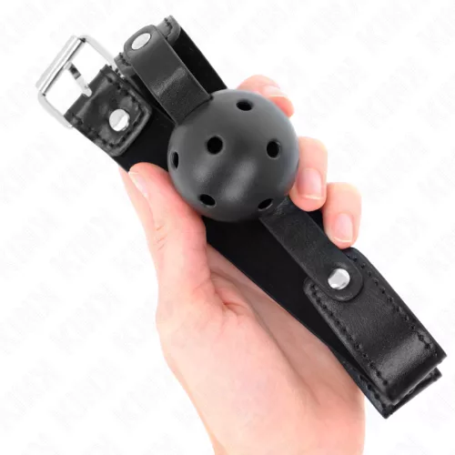 KINK - FEKETE LÉLEGZŐ LABDA 4,5 CM GAG 65 x 2,5 CM