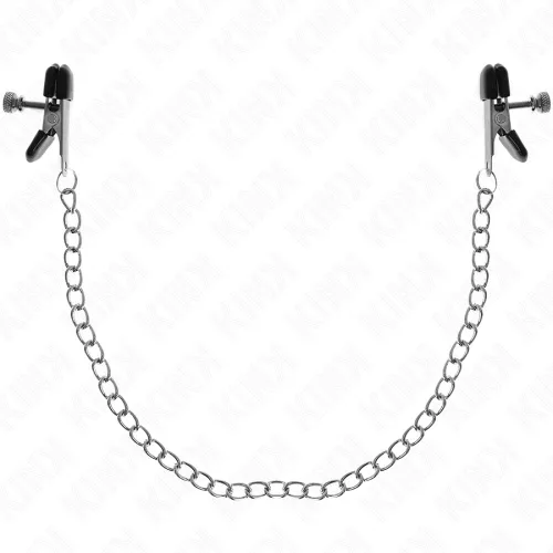 KINK - LAPOS LÁNC MELLBIMBÓ BILINCSEK EZÜST 34 CM