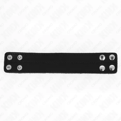 KINK - BŐR PÉNISZGYŰRŰ NYOMÁSOS ZÁRÁSSAL 18,5 X 3,3 CM