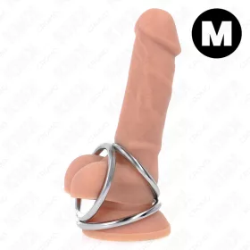   KINK - HÁROMSZOROS KRÓM FÉM PÉNISZGYŰRŰ 3,8 CM-TŐL 5 CM-IG MODEL 2