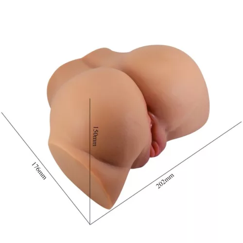 CRAZY BULL – EMILIA SS VIBRÁTOR REALISTA VAGINA ÉS ANUS HÚS TÁVIRÁNYÍTÓVAL