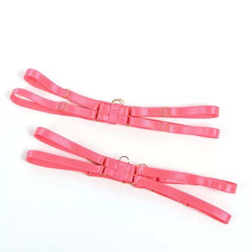 SUBBLIME - 955298 MELLTARTÓ SZETT NYAKLÁNCCAL ÉS LÁBRÉSZLETEKKEL, FLUORESZKÁLÓ RÓZSASZÍN S/M