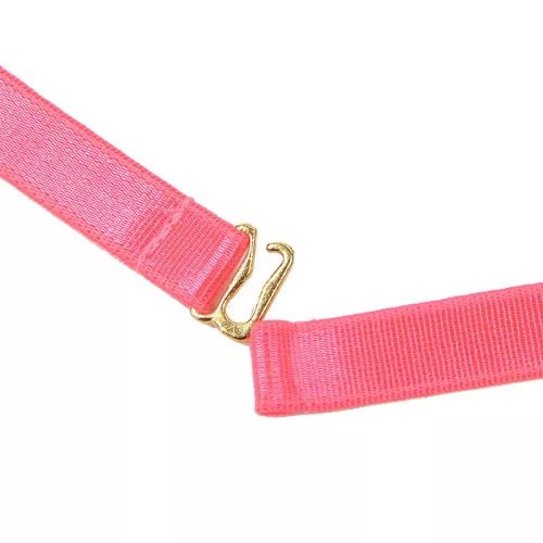 SUBBLIME - 955298 MELLTARTÓ SZETT NYAKLÁNCCAL ÉS LÁBRÉSZLETEKKEL, FLUORESZKÁLÓ RÓZSASZÍN S/M