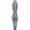 SATISFYER - AIR PUMP BOOTY 1 ANÁLIS FELFÚJHATÓ VIBRÁTOR SZÜRKE