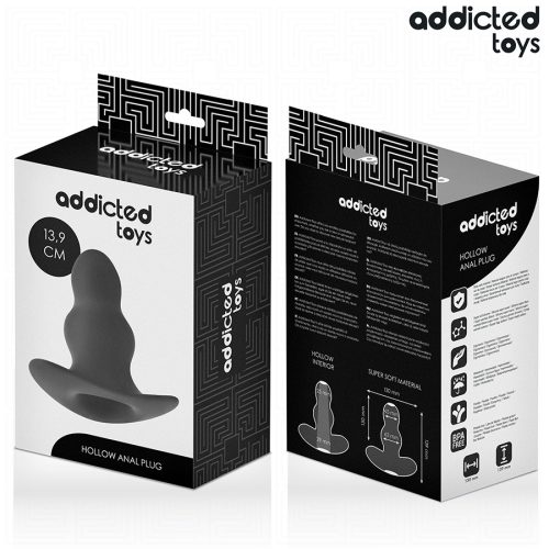 ADDICTED JÁTÉKOK – ÜREGES ANÁLIS DUGÓ SZILIKON XL MÉRET 13,9 CM