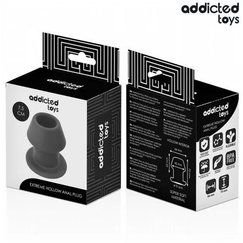 ADDICTED TOYS - EXTRÉM ÜREGES ANÁLIS DUGÓ SZILIKON MÉRET S 7,5 CM