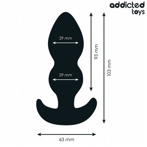 ADDICTED JÁTÉKOK – ANÁLIS DUGÓ SZILIKON S MÉRET 10,3 CM
