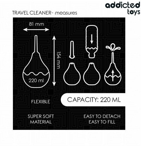 ADDICTED TOYS - TRAVEL ANAL CLEANER MÉRET L 220 ML