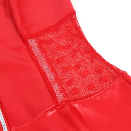 SUBBLIME - 957735 CSIPKECIPZÁROS BŐRRUHA PIROS L/XL