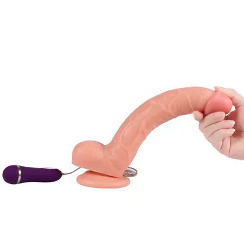 SHEQU - OPTIMUS REZGŐ DILDO TÁVIRÁNYÍTÓVAL 28 CM