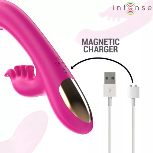 INTENSE - CHRISTINA MULTIFUNKCIÓS NYÚL VIBRÁTOR 22,5 CM PINK