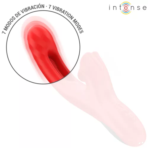INTENZÍV - JESSICA MULTIFUNKCIÓS VIBRÁTOR KLITORIS STIMULÁCIÓ 24,8 CM PIROS