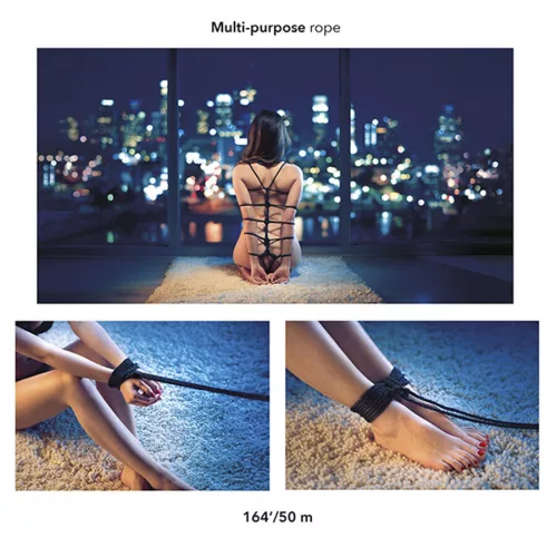 CALEXOTICS - BOTRÁNY FEKETE BDSM KÖTÉL 50 M