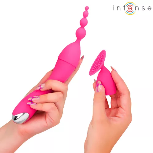 INTENSE – CHER VIBRÁTOR 20 MINTÁVAL ÉS CSERÉLHETŐ FEJEKKEL