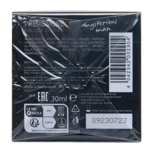 FORRÓ - FEROMONPARFÜM LONDON TITOKZATOS FÉRFI 30 ML