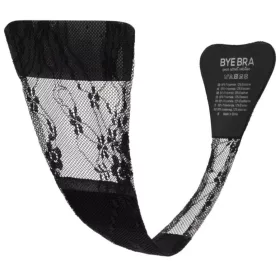 BYE-BRA - RAGASZTÓS TANGA FŰZÉS FEKETE EGY MÉRET