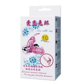 Anello peniano con vibratore proiettile rosa 1