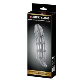 Pretty Love Penis Sleeve con tracolla bianca