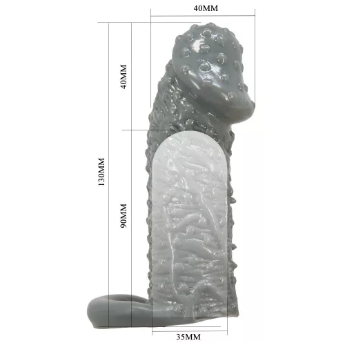 Pretty Love Realistic Penis Sleeve Nero II