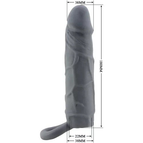 Pretty Love Realistic Penis Sleeve Nero III