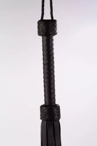 Code in pelle di vitello con manico morbido Black_B15O25_3