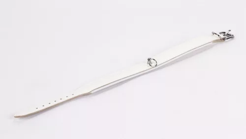 Pelle verniciata con retro bianco in pelle d'agnello