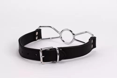 Topo in pelle morbida per polpaccio e imbottitura in pelle d'agnello con bocchino in acciaio inox nero