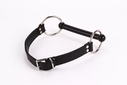 Top in pelle morbida per polpaccio e imbottitura in pelle d'agnello con bocchino in silicone nero