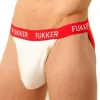 Fukker Jockstrap – stílusos fehér-piros férfi fehérnemű