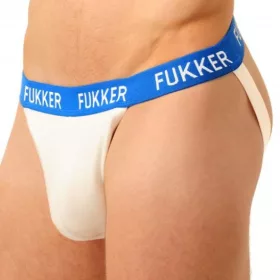 Fukker Jockstrap – stílusos fehér-kék férfi alsónemű
